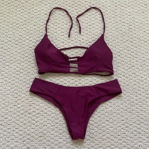 PURPLE/WINE BIKINI STRAPPY